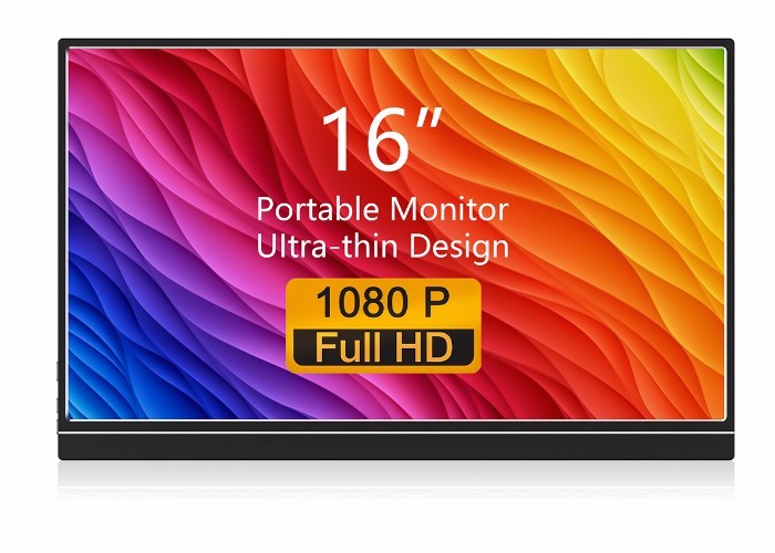 Ultra dünner 16 voller HD HDR tragbarer Monitor des Zoll-Metallgehäuse-1080P
