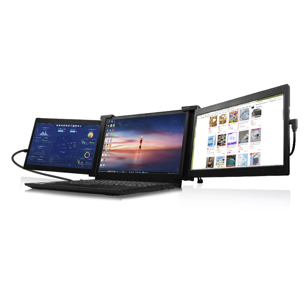 11,6 Zoll USB-Art Dreiergruppen-Laptop-tragbarer Monitor C HDMI IPS