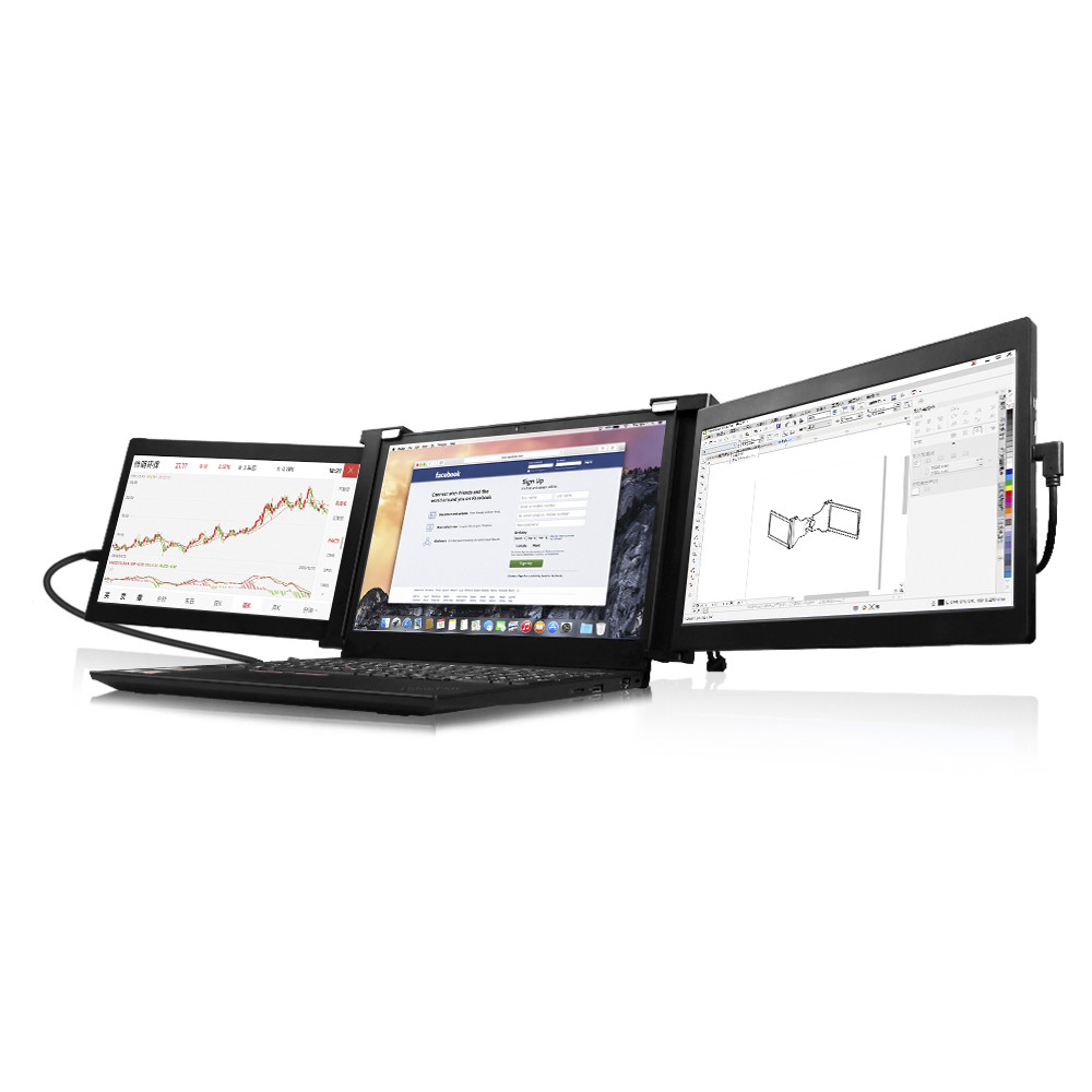 FHD IPS HDR Tri Schirm-Monitor des Laptop-tragbarer Monitor-ROHS für Laptop